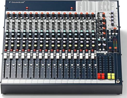 a close-up of a sound mixer