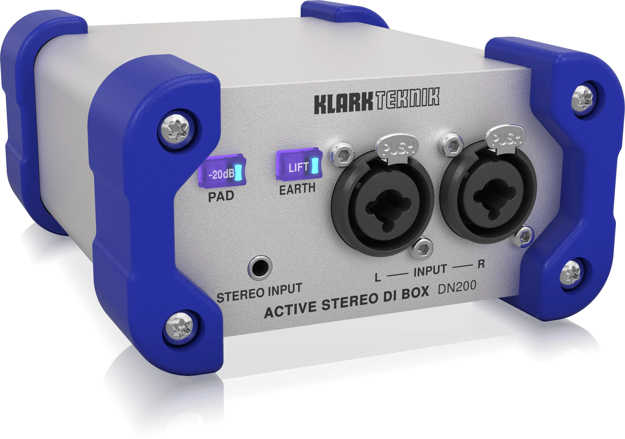 Klark Teknik DN200 V2 2 Channel Active DI Box with Extended Dynamic Range and Sum/Split Options - Image 2