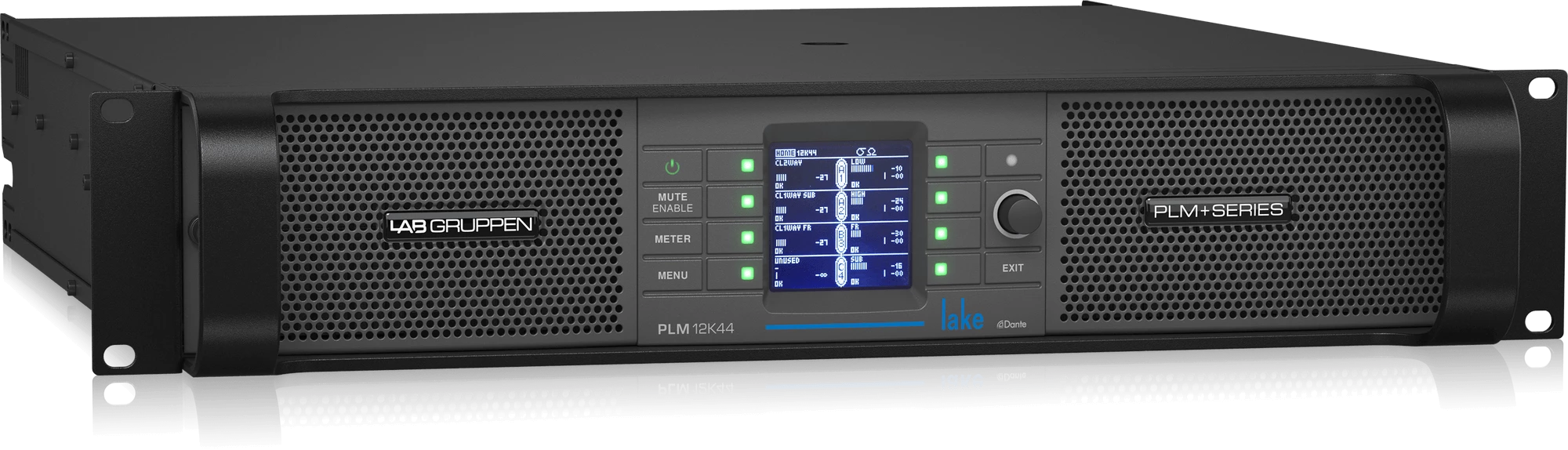Lab Gruppen PLM 12K44 SP 12,000-Watt Amplifier with 4 Flexible Output Channels on Industry-Standard Twist-Lock Speaker Connectors, Lake Digital Signal Processing and Digital Audio Networking for Touring Applications - Image 2