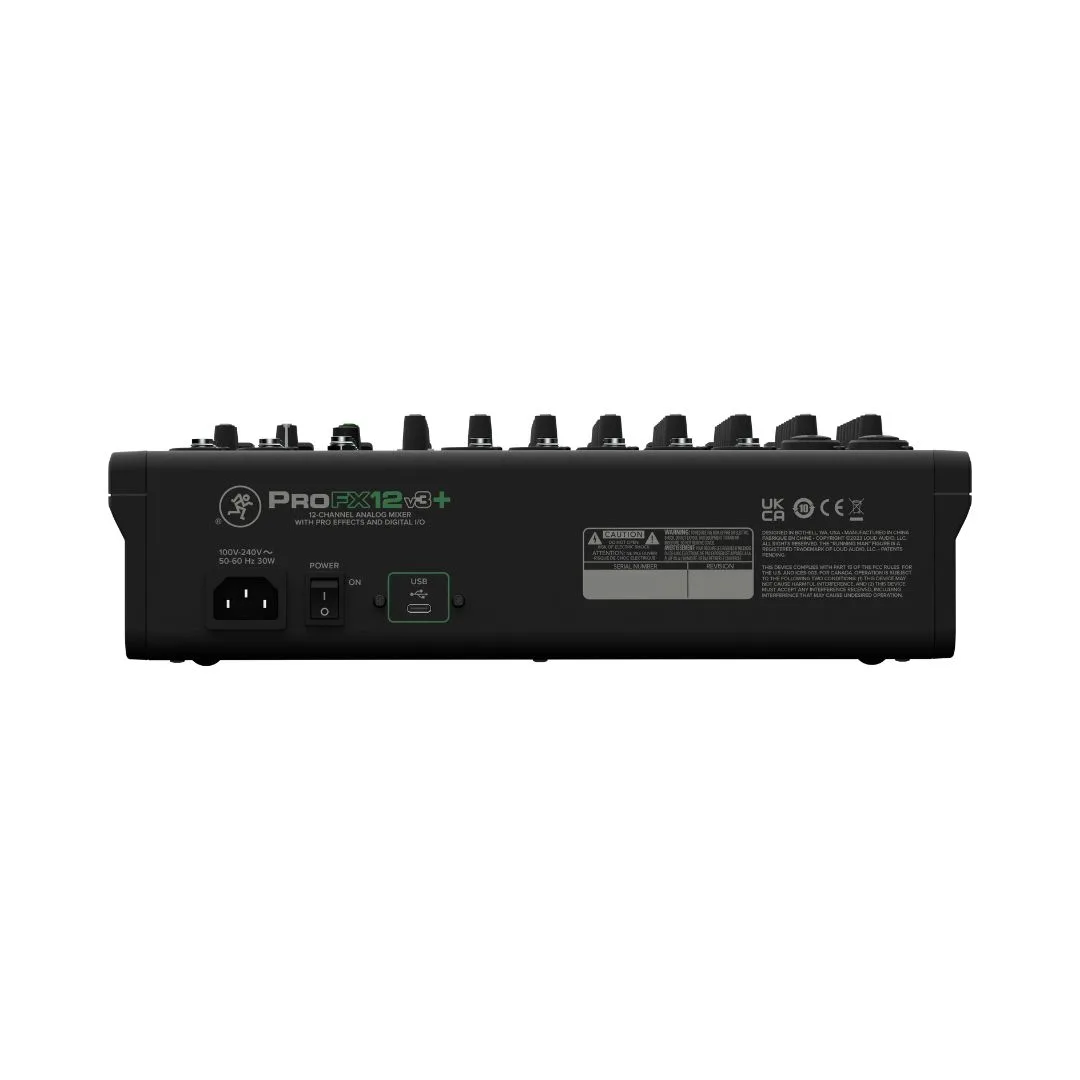 Mackie ProFX12v3+ 12 Channel Mixer with Bi-Directional Bluetooth - Image 5