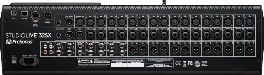 PreSonus StudioLive 32SX 32-channel Digital Mixer - Image 5
