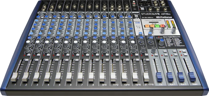 PreSonus StudioLive AR16c Mixer and Audio Interface with Effects - Image 2